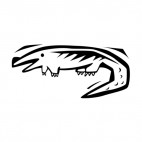 Alligator with mouth open, decals stickers