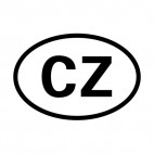 Czech Republic sign, decals stickers