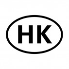 Hong Kong sign, decals stickers