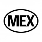 Mexico sign, decals stickers