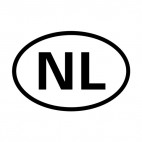 Netherlands sign, decals stickers