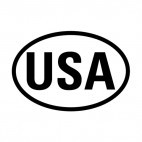United States sign, decals stickers