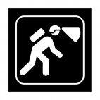 Speleology sign, decals stickers