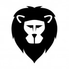 Lion head logo, decals stickers
