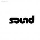 Sound music, decals stickers