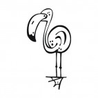 Flamingo, decals stickers
