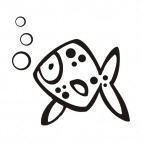 Fish breathing, decals stickers
