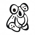 Teddy bear plush, decals stickers