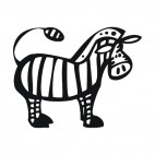 Zebra, decals stickers