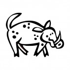 Boar, decals stickers