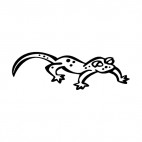 Gecko, decals stickers