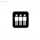 Headset music, decals stickers