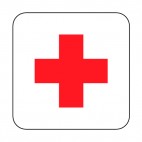First aid sign, decals stickers