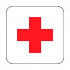 First aid sign, decals stickers