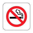 No smoking allowed sign, decals stickers