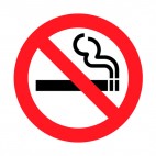 No smoking allowed sign, decals stickers