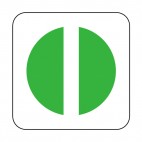 Exit sign, decals stickers