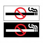 Smoking prohibited sign, decals stickers