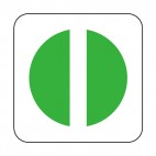 Exit sign, decals stickers