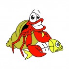 Crustacean with bonefish , decals stickers