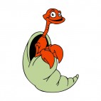 Smiling crustacean in his shell, decals stickers