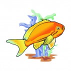 Underwater goldfish, decals stickers