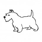 Miniature schnauzer, decals stickers