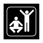 Aerobic sign, decals stickers