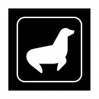 Seal sign, decals stickers