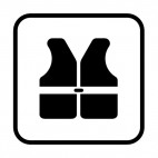 Lifejacket sign , decals stickers