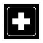 First aid sign, decals stickers