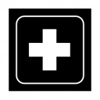 First aid sign, decals stickers