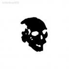 head skull horror, decals stickers