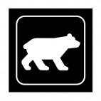 Bear sign, decals stickers