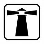 Lighthouse sign , decals stickers