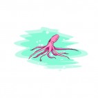 Octopuss underwater, decals stickers