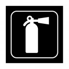 Fire extinguisher sign, decals stickers