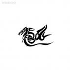 tribal tattoo shape, decals stickers