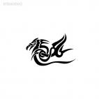 tribal tattoo shape, decals stickers