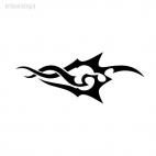 tribal tattoo shape, decals stickers