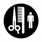 Barber shop sign, decals stickers
