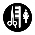 Beauty salon sign, decals stickers