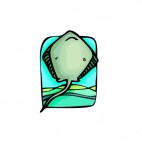 Underwater manta, decals stickers