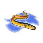 Eel underwater, decals stickers