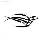 tribal tattoo shape, decals stickers