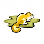 Brown squirrel, decals stickers