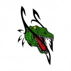 Alligator drawing, decals stickers