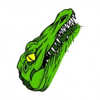 Alligator head drawing, decals stickers