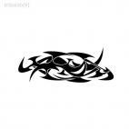 tribal tattoo shape, decals stickers