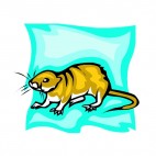 Brown rat, decals stickers